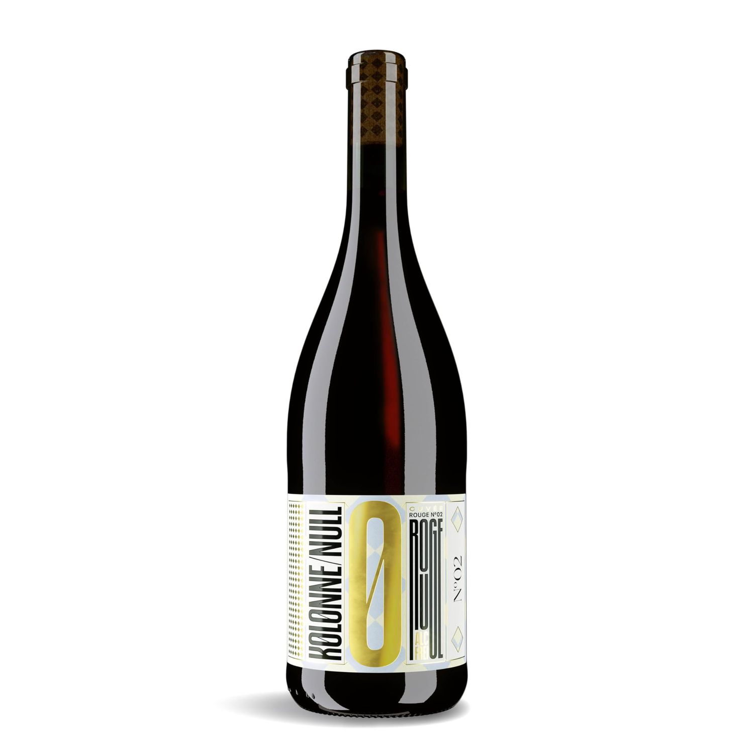 Kolonne Null Cuvee Rouge No. 2, Non-Alcoholic Red Wine Dark Fruit and Berry, Notes of Barrique and Pepper Dealcoholized with Grapes from Spain 25.4 fl oz (750 ml)