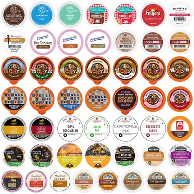 Custom Variety Pack of Coffee, Tea, and Hot Chocolate, Variety, 100 Count