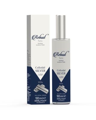 Immu-nat Reboot Colloidal Silver Refreshing Spray - 20PPM - All Skin Types - Vegan Revitalizing Mist - Cooling, Soothing Hydrating - Faster Healing - Elegant Glass Bottle - 3.4oz