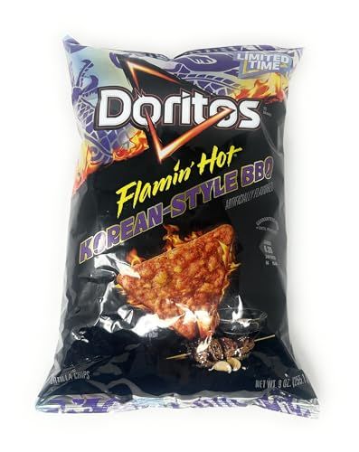 Doritos Flamin Hot Korean BBQ Style Flavored Tortilla Chips