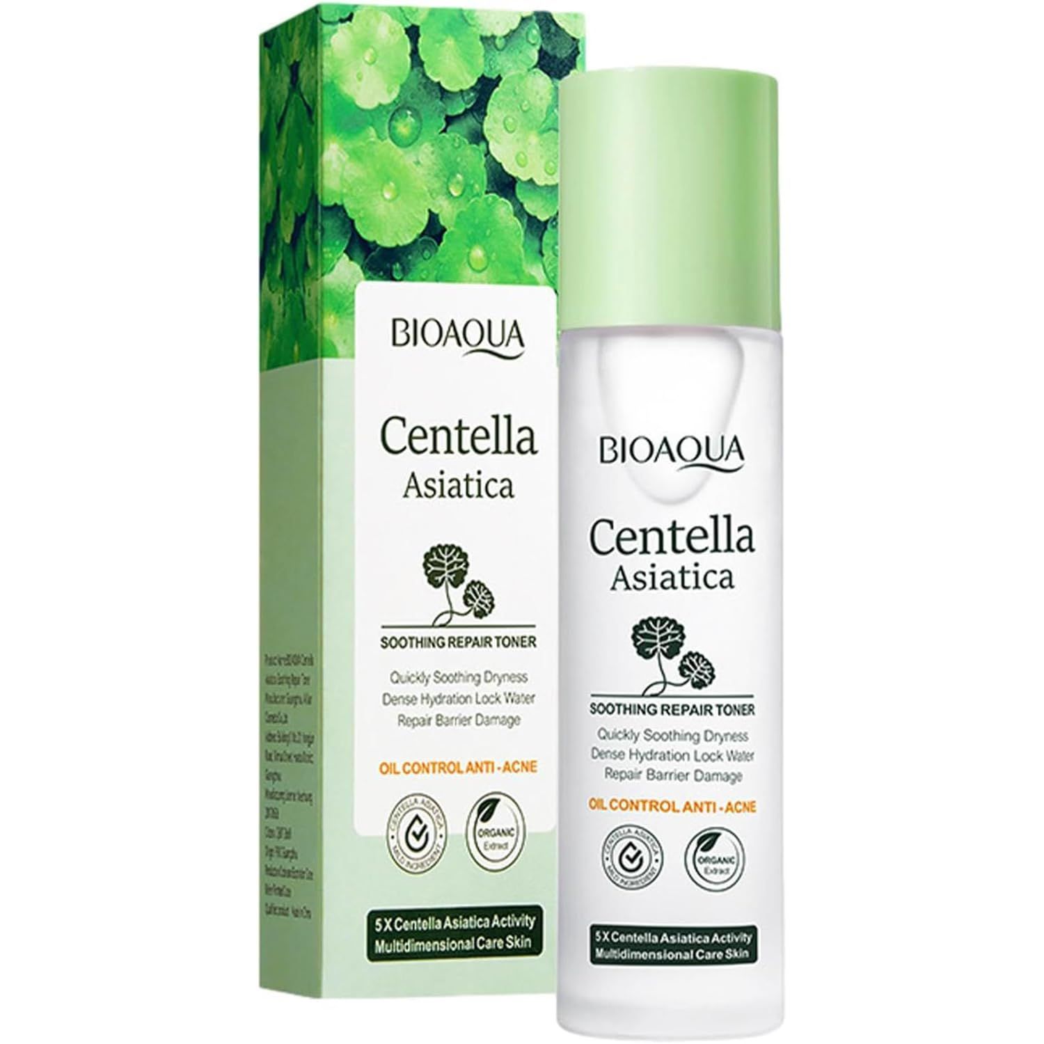 BIOAQUA Centella Asiatica Soothing Dryness Repair Toner Hydration Oil Control Anti-Acne Moisturizing Skincare 120ml4.06fl.oz