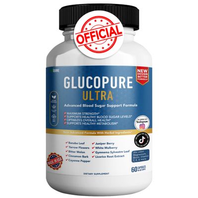 BIOQUIRE Gluco Pure Ultra Dietary Supplement, 60 Capsules, Maximum Strength, Supports Healthy Blood Sugar Levels, Optimizes Overall Health (1)