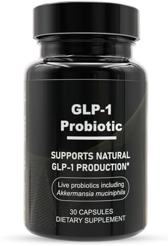 NLIEOPDA GLP-1 Probiotic, AFU Multi-Strain Probiotic Prebiotic, Naturally Akkermansia Muciniphila Probiotic Support GLP-1 Production Curb Appetite for Men Women