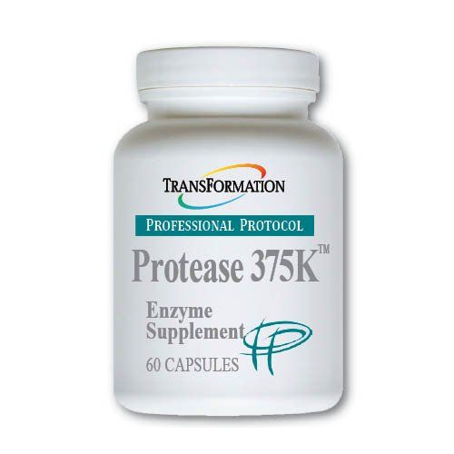 TRANSFORMATION THE GENESIS OF GOOD HEALTH Protease 375K Enzyme Blend Supplement, High-Potency Formula for Protein Absorption Gut Health, Advanced Enzym Support, Non-GMO, 60 Capsules