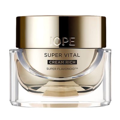 IOPE Face Cream, Super Vital Cream Rich - Total Anti-aging Facial Moisturizer, Skin Brightening Anti-Wrinkle Skin Care from Plant Extract, Deep Moisturizing fo Dry Skin - 1.69 Fl Oz.