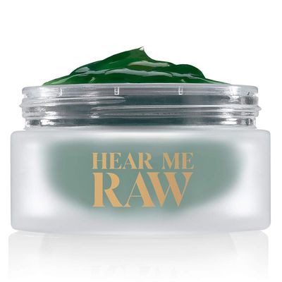 HEAR ME RAW The Brightener with CHLOROPHYLL 10 Minute Plant-Based Rinse-Off Facial Mask for Firmer, Brighter, and Younger-looking Skin Reduces Fine Lines and Wrinkles (2.5 Oz)