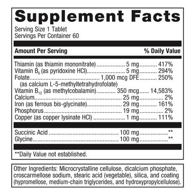 Metagenics Hemagenics - Iron Supplement - Non-Constipating - Vitamin B12, B6 Folate - Supports Formation Maintenance of Healthy Red Blood Cells - Non-GMO, Gluten-Free Vegetarian - 60 Tablets