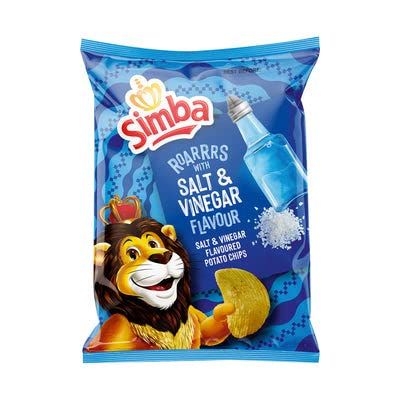 Simba Potato Chips 120g (Salt Vinegar, 4.2 Ounce ( Pack of 1))