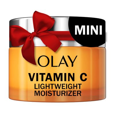 Olay Vitamin C Face Moisturizer, Brightening Cream for Women, Trial Size, Evens Tone, Dark Spot Hyperpigmentation Reduction, Glowing Skin Care - Niaciniamide, Lactic Acid, 0.5 Oz
