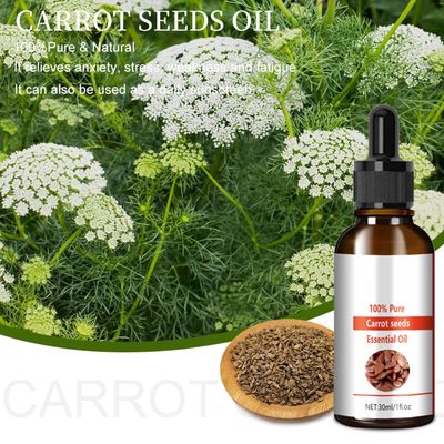 ARCHIDATE Carrot Seed Oil, Organic Carrot Seed Oil for Face Anti Aging, Firming Skin, Carrot Oil for Skin Hair Nails Moisturizer, 100 Natural Cold Pressed Unrefined Carrot Seed Essential Oil, 30ml