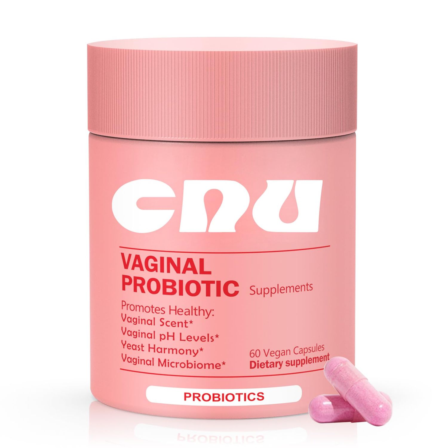 Ruolai Vaginal Probiotics for Women with Prebiotics- pH Balance Prebiotics with Lactobacillus Blend - Promote Healthy Vaginal Flora Vaginal Odor,60 Count