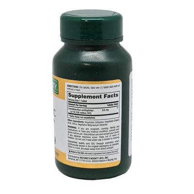 Nature's Bounty Probiotics Dietary Supplement, Supports Digestive and Intestinal Health, Probiotic Acidophilus, 120 Tablets, Pack of 4