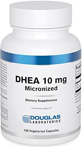 Douglas Laboratories DHEA 10 mg Capsules - Micronized - Supports Hormone Balance, Immunity, Brain, Bone Health Metabolism - Non-GMO - 100 Vegetarian Capsules