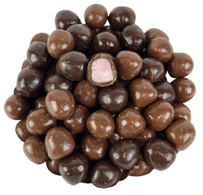Milk and Dark Chocolate Raspberry Creme Balls, 1 Pound