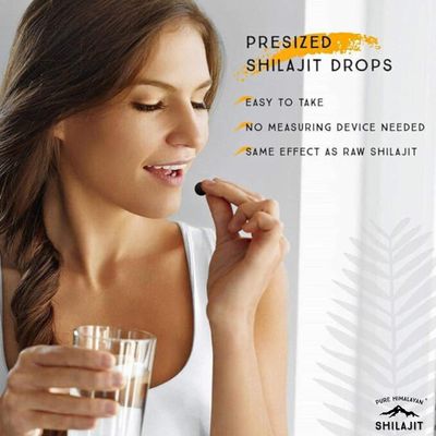 Pure Himalayan Shilajit Dry Drops (90 Tablets - 200mg Each) Maximum Potency Pure Shilajit for Men with 85 Trace Minerals Fulvic Acid for Metabolism, Energy Immune Support
