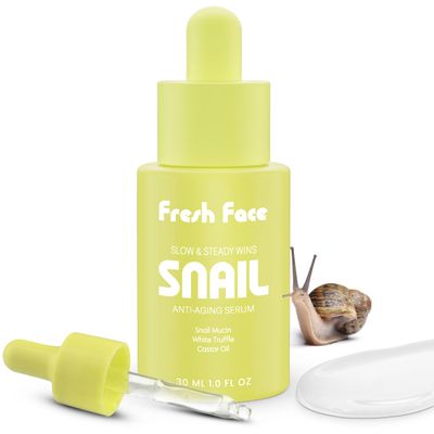 Face Fresh Snail Mucin Serum Peptides for Glass Skin - 97 Snail Essence Hydrating Serum 30 ml 1.0 fl.oz - Anti Aging Hyaluronic Acid Serum - Reduces Wrinkles, Acne, Scars Moisturizes Skin