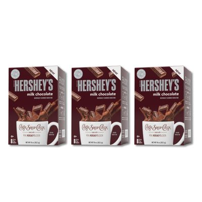 Candy Shop Cocoa HERSHEY&#39;S Milk Chocolate Cocoa Mix, Hot Chocolate, Make Hot or Iced Cocoa, Made With Real Milk, Gluten Free, 1.25 oz packet (24 count)