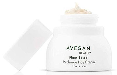 Ecco Bella Plant Based Recharge Day Cream Face Moisturizer - Vegan Skin Moisturizing Face Cream with FortiSomes Eco-Protection Blue Light Shield - Cruelty Free - Hydrating Formula - 1.7 oz