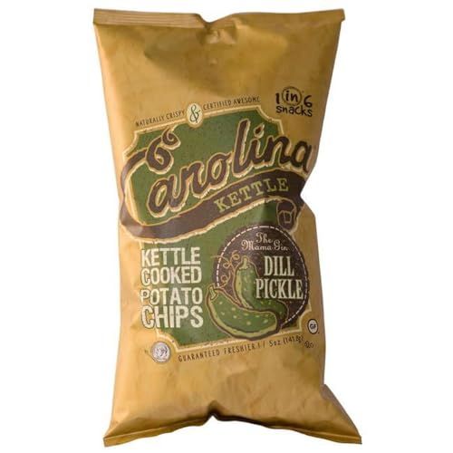 Carolina Kettle Dill Pickle Kettle Cooked Potato Chips, 5 OZ