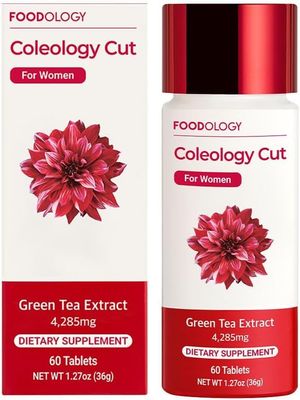 FOODOLOGY Coleology Cut (Pack of 1-60 Tablets, 30 Days) - Green Tea Extract. Vitamins Minerals.