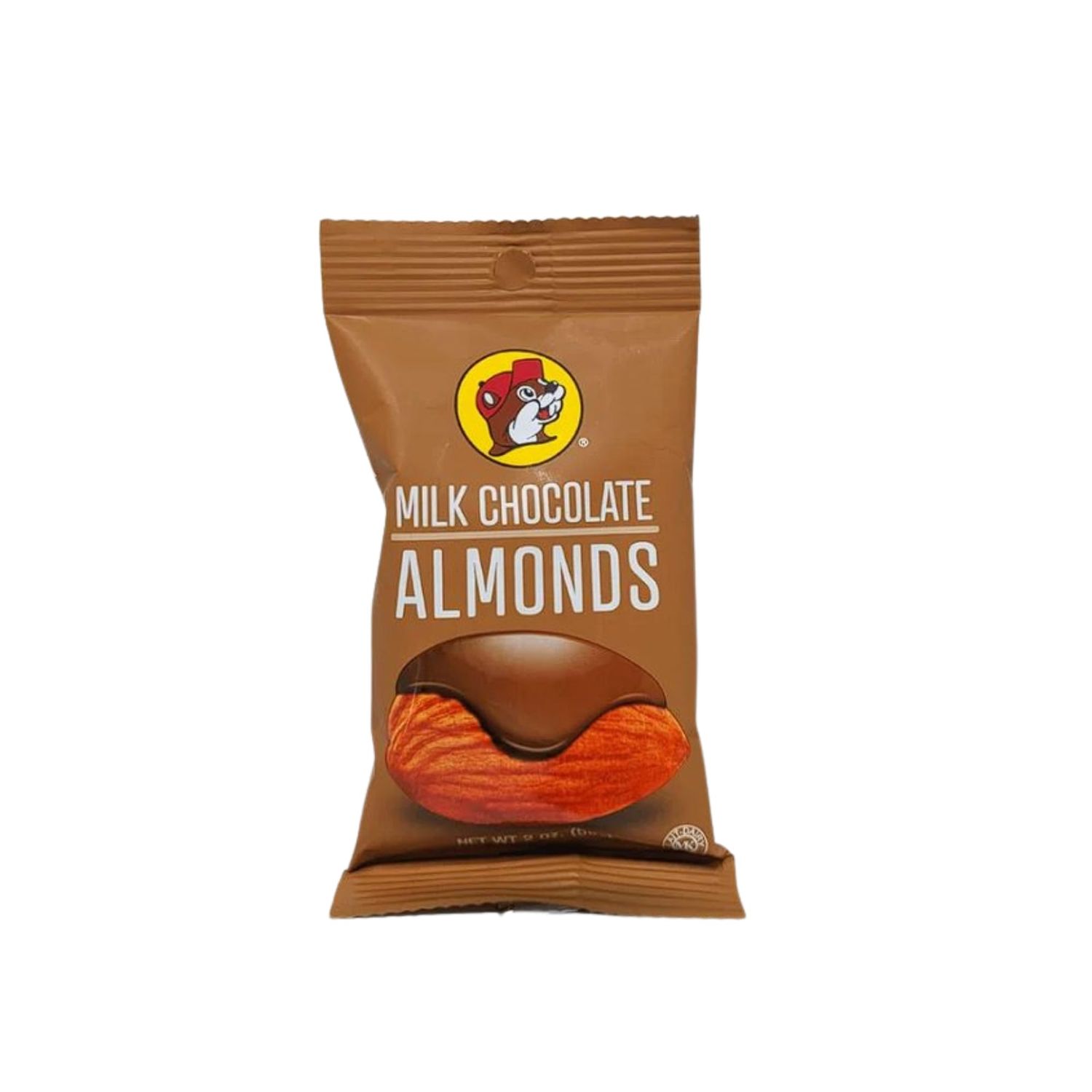 Buc-ee&#39;s Jordan Almonds, Milk Dark Chocolate Almonds, Sugar Free Chocolate Choices-Non-GMO, Protein-Packed Healthy Sweets-On the Go, Movie School Snacks (Milk Chocolate Almonds, 2 Ounce)