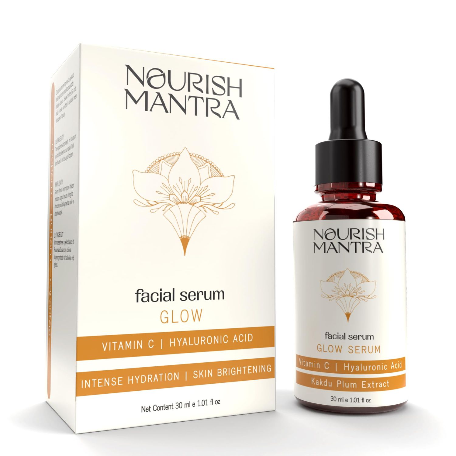 Nourish Mantra Glow Serum Vitamin C Vitamin E No Parabens Sulphates Glow serum for oily dry skin