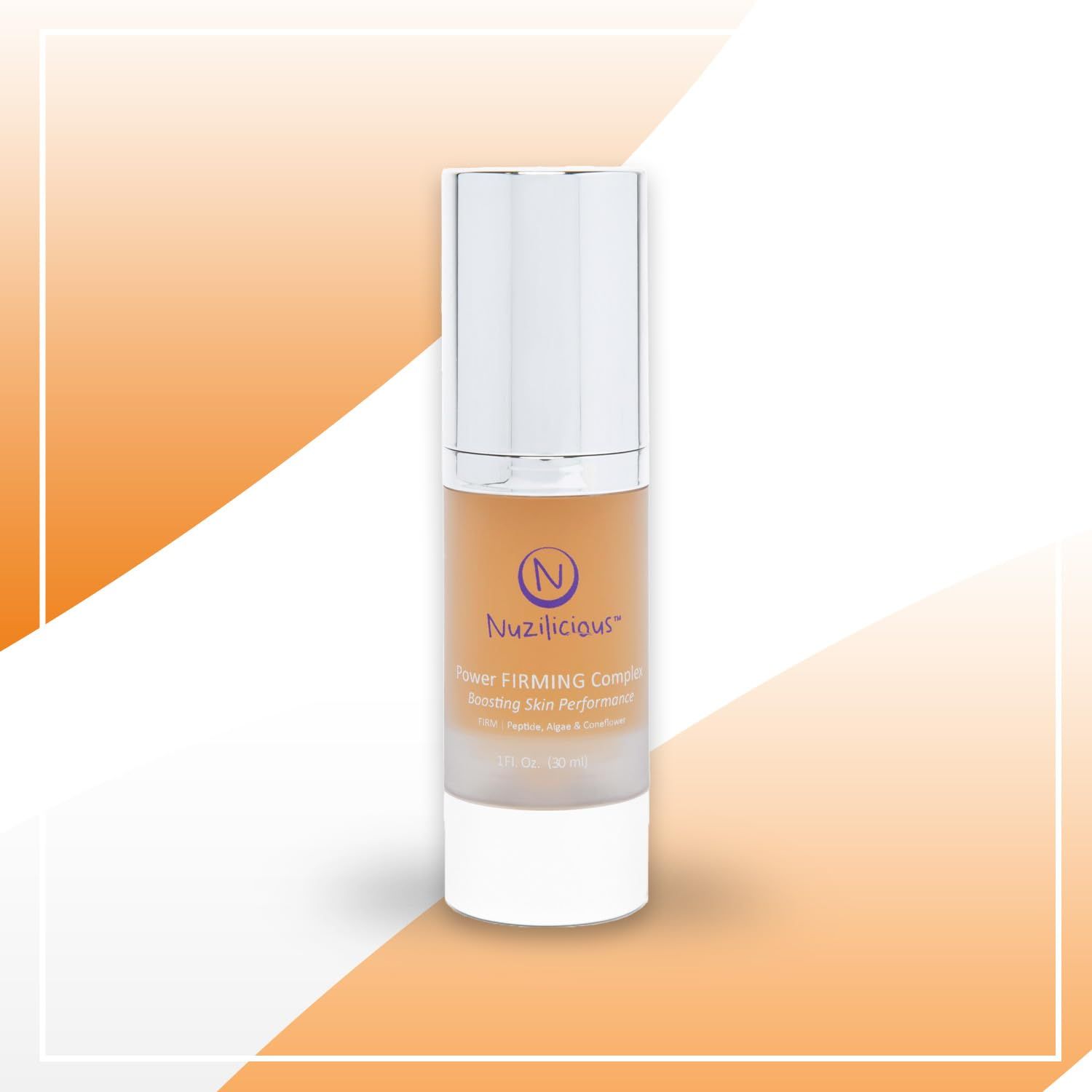 Nuzilicious Professional Grade Power Firming Complex - Best Firming Serum with Matrixyl Peptide for Enhanced Firmness Radiance, Vegan Cruelty-Free, (1 oz)