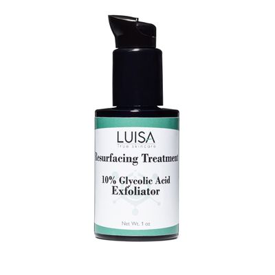 Luisa True Skincare Glycolic Acid Peel 10. Anti-aging Exfoliator Skincare Treatment For the Face.