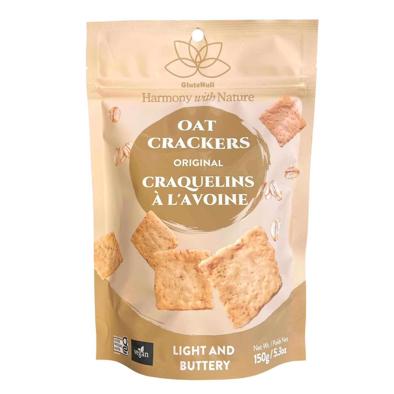 Oat Crackers - Gluten Free, Non-GMO, Plant Based
