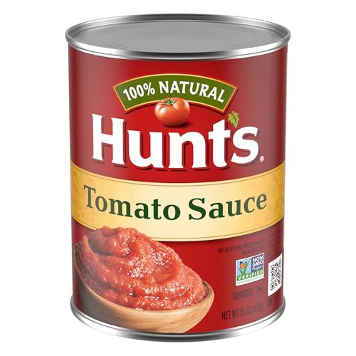 Hunt&#39;s 100 Natural Tomato Sauce, Canned Tomato Sauce, 15 Oz.