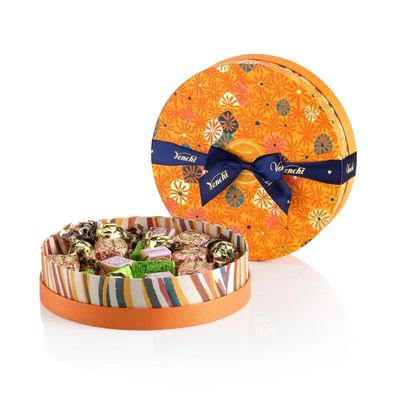 Venchi - Murrine Collection - Medium Orange Hamper with Assorted Chocolates, Gift Idea for Mother&#39;s Day, 14.1 oz