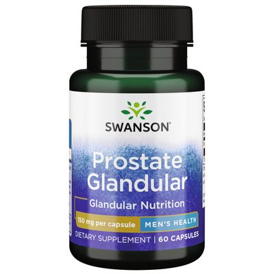 Swanson Raw Prostate Glandular 150 Milligrams 60 Capsules