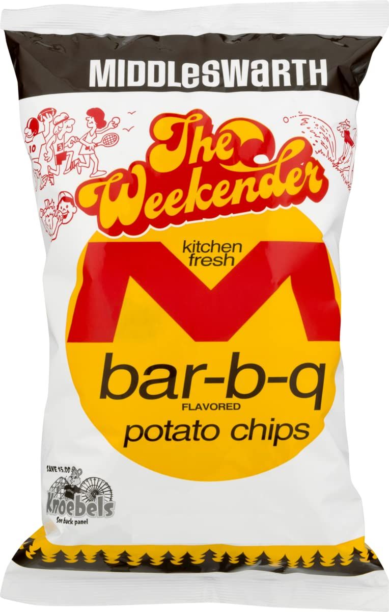 Middleswarth Kitchen Fresh Bar-B-Q Flavored Potato Chips, The Weekender Sharing Size Bag (3-Pack)