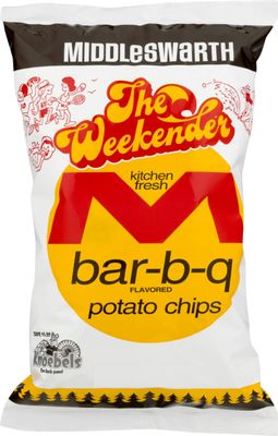 Middleswarth Kitchen Fresh Bar-B-Q Flavored Potato Chips, The Weekender Sharing Size Bag (3-Pack)