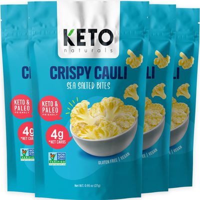 Cauliflower chips Keto bites low carb cauliflower thins (Sea Salt 4) healthy vegetable chips crisps gluten free cauliflower bites snacks, ketogenic diet friendly, mediterranean, vegan, paleo