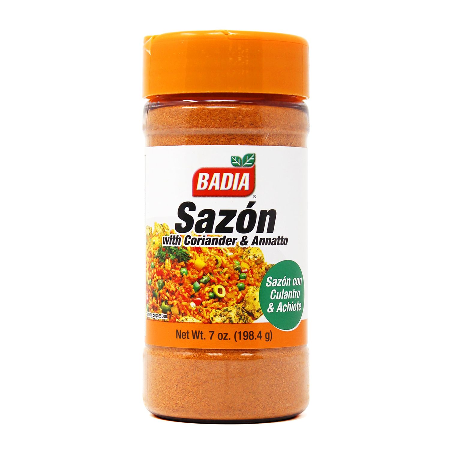 Badia Sazon Coriander Annatto Seasoning, 7 oz - Perfect Blend, Authentic Latin Flavor