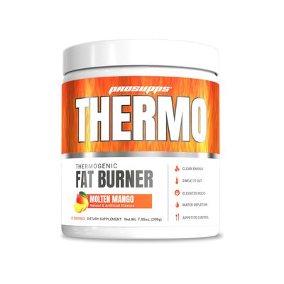 PROSUPPS Thermogenic Fat Burner Powder, Molten Mango - Weight Loss Metabolism Booster Pre Workout Supplement for Women Men - Supports Appetite Control Boosts Energy - Gluten-Free - 25 Servings