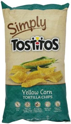 Simply Tostitos Yellow Corn Tortilla Chips, 9 oz