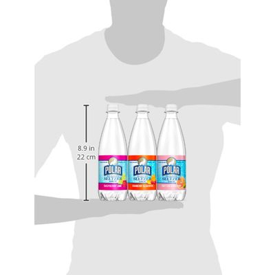 Polar Seltzer Sparkling Water Citrus Berry Variety Pack Flavored Seltzer Drinking Water, 20 fl oz bottles, 12 pack (12 Pack, Citrus Berry Variety)