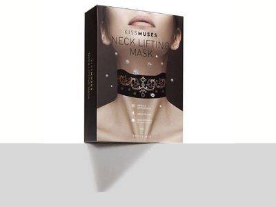 KISS MUSES X Prossence Neck Mask - 10 Pack (12ml Each) Vegan, Hypoallergenic, Cruelty-Free Anti-Aging, Fine Line Wrinkle Care Skin Lifting Moisturizing Neck Mask
