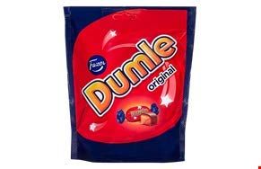 7 Bags x 220g of Fazer Dumle Original - Finnish - Milk Chocolate with Soft Toffee filling - Candies - Sweets
