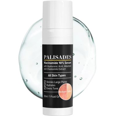 Niacinamide 10 Face Serum with Hyaluronic Acid, 2-in-1 Toning Hydrating - Shrinks Pores, Reduces Inflammation, and Evenly Tones Skin - Anti-Aging Hydrating Formula for All Skin Types