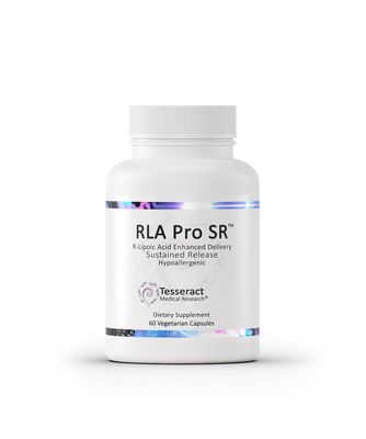 Tesseract RLA Pro SR, Lipoic Acid Supplement, 60 Capsules, Sustained-Release R-Lipoic Acid, Boosts Mitochondrial Cellular Energy, Amino Acid Metabolism Support, Hypoallergenic