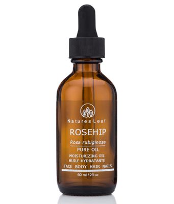 Natures Leaf Rosehip Seed Oil Organic 100 PureCold PressedUnrefinedOmegas 3, 6 9 Vitamins A, C FAnti-AgingStretch MarksWrinkles Fine Lines 2 fl oz.