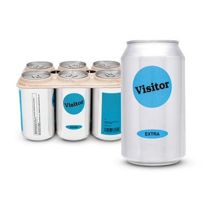 Visitor Extra IPA Non-Alcoholic Beer 6x12 Oz Cans Gluten Reduced Low-Calorie Extra Hopped, Modern IPA Berry, Citrus, Light Tropical Notes 72 Calories