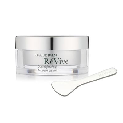 R Vive Rescue Balm Overnight Face Mask - Nourishing Facial Mask to Help Visibly Improve Signs of Stress Restore Skin Vitality - Made with Peptides, Shea Butter Aloe Vera to Soothe Skin (2.5 oz)