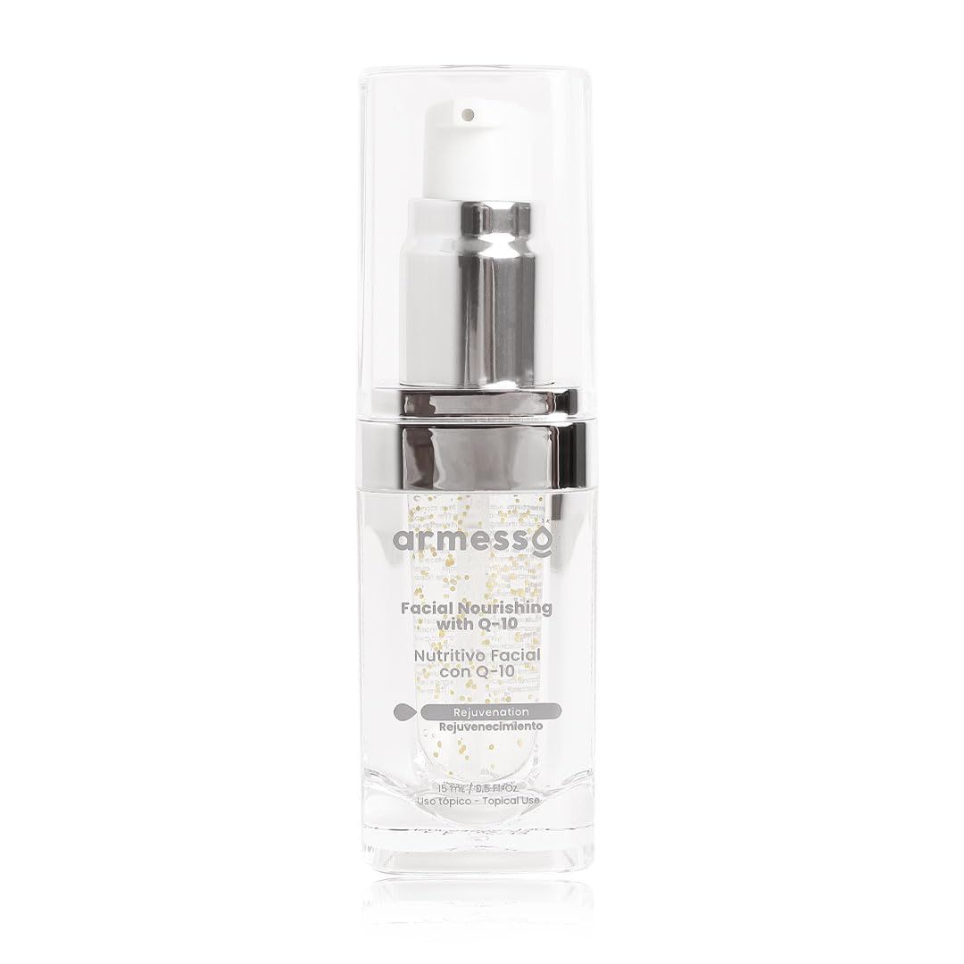 Armesso - Facial Nutritive Serum With Q10, Moisturize Skin and Improve the Appearance of Fine Lines and Wrinkles, Q10 for Anti Aging effect, long-lasting hydration and youthful skin - 0.5 Oz (15 Ml)