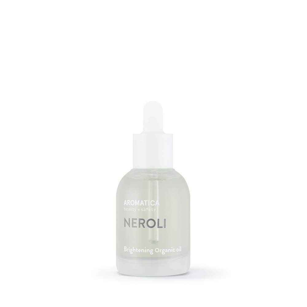 AROMATICA Organic Neroli Brightening Facial Oil 1.01oz 30ml, Vegan