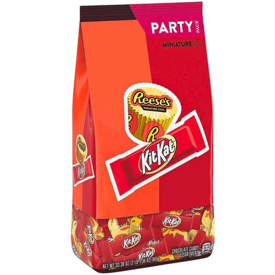 Hershey s Reese s Peanut Butter Cups KitKat Chocolate Candy Assortment - (Pack of 128) - Perfect for Candy Buffets, Loot Bag Fillers, Snacking, and More