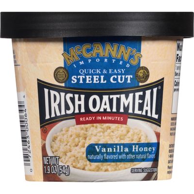 McCann&#39;s Irish Oatmeal Instant Oatmeal Cup, Vanilla Honey, 1.9 Ounce (Pack of 12)